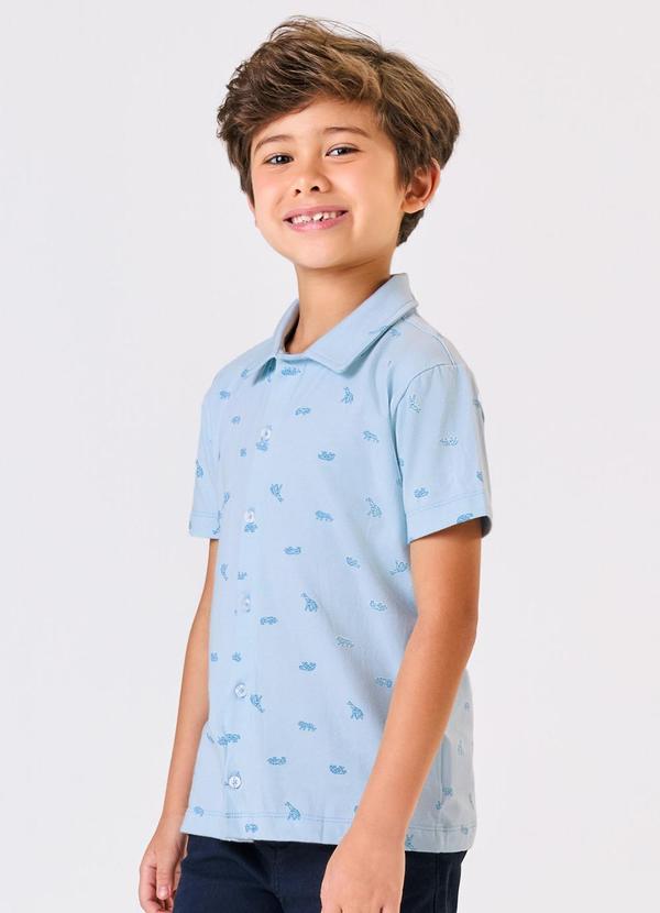 Trick Nick - Conjunto Menino Camisa com Bermuda Azul 4