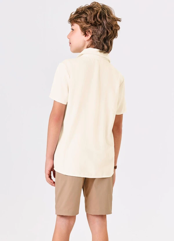 Trick Nick - Conjunto Menino Camisa com Bermuda Bege 2