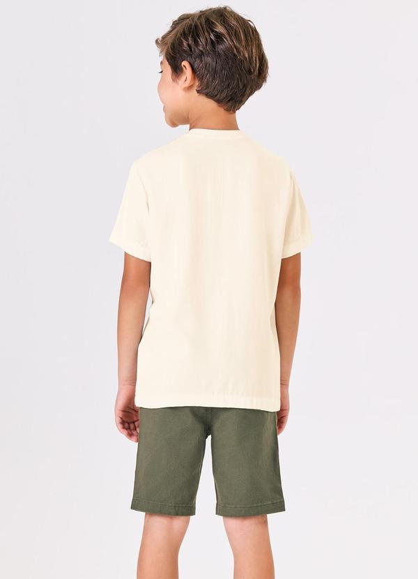 Trick Nick - Conjunto Menino Camisa com Bermuda Bege 2