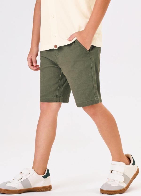 Trick Nick - Conjunto Menino Camisa com Bermuda Bege 5