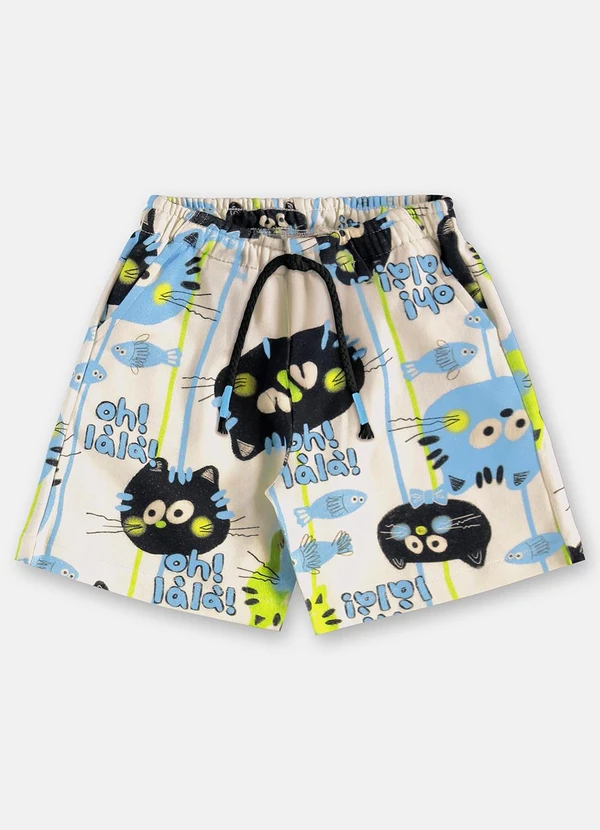 Três e Já - Conjunto Menino Camisa e Bermuda Azul 6