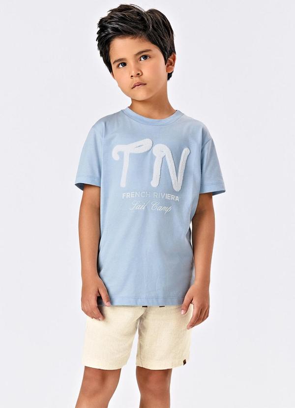 Trick Nick - Conjunto Menino Camiseta com Bermuda Azul