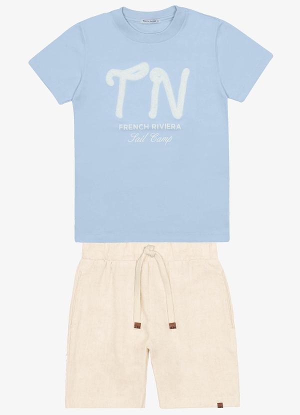 Trick Nick - Conjunto Menino Camiseta com Bermuda Azul 6