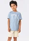 Trick Nick - Conjunto Menino Camiseta com Bermuda Bege - variação: Azul