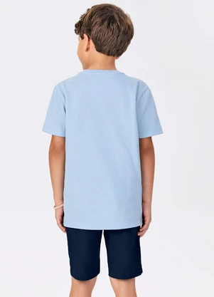 Trick Nick - Conjunto Menino Camiseta com Bermuda Azul - TRICK NICK
