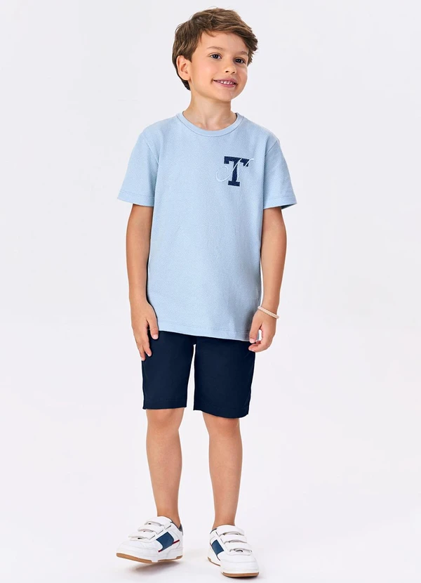 Trick Nick - Conjunto Menino Camiseta com Bermuda Azul 3