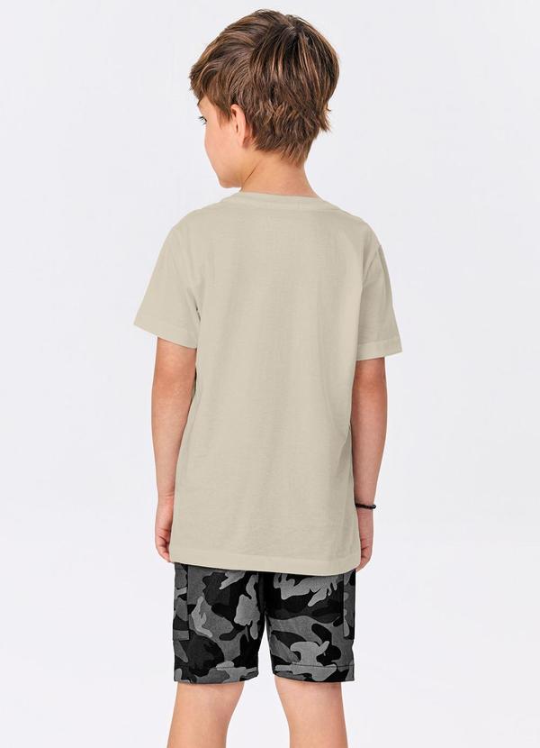 Trick Nick - Conjunto Menino Camiseta com Bermuda Bege 2