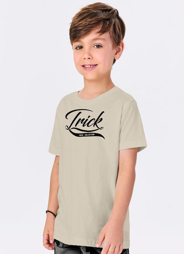 Trick Nick - Conjunto Menino Camiseta com Bermuda Bege 4