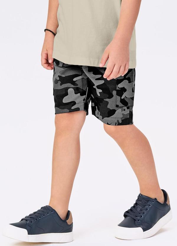 Trick Nick - Conjunto Menino Camiseta com Bermuda Bege 5