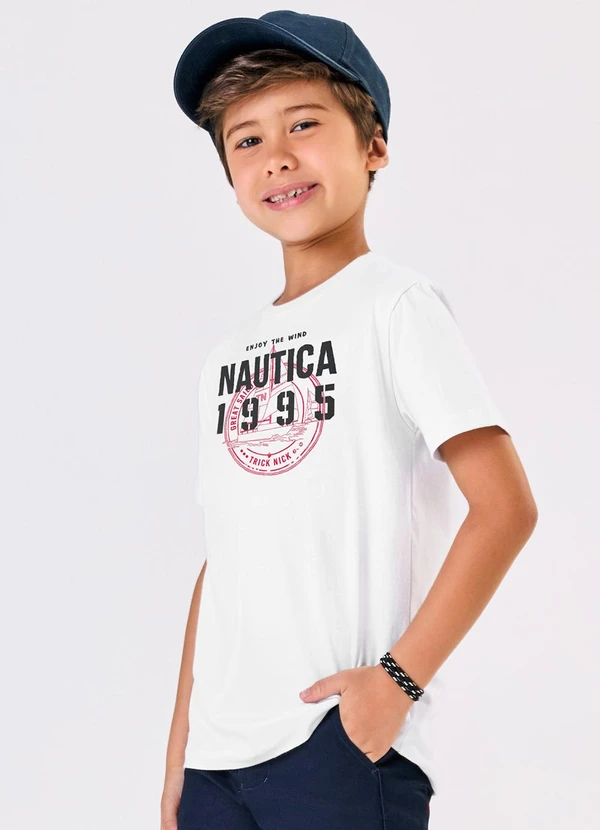 Trick Nick - Conjunto Menino Camiseta com Bermuda Branco 4