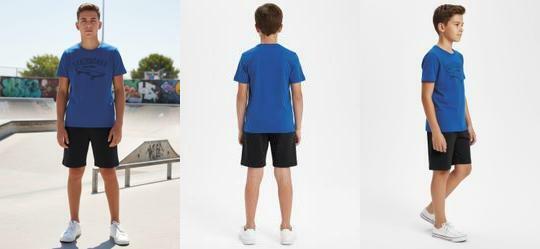 Conjunto Menino Camiseta e Bermuda Azul