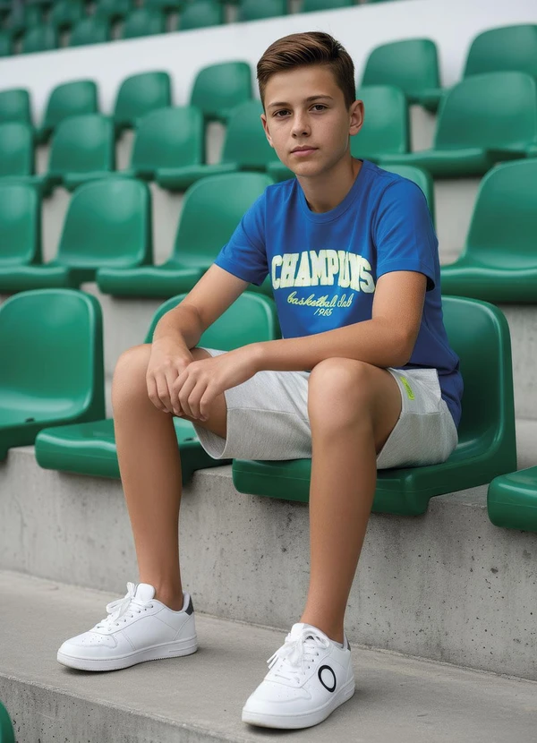 Multimarcas - Conjunto Menino Camiseta e Bermuda Azul 3