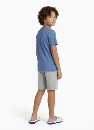 Fakini - Conjunto Menino Camiseta e Bermuda Azul - FAKINI