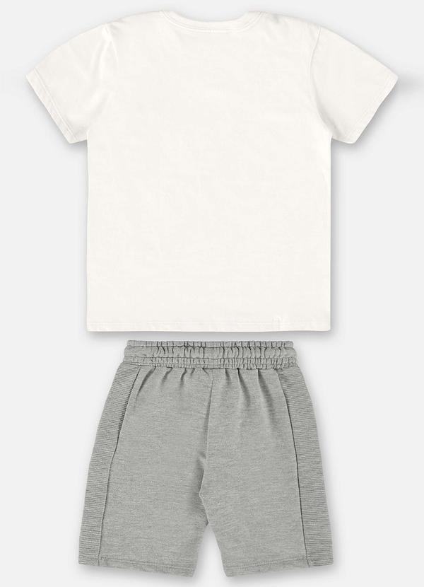 Up Baby - Conjunto Menino Camiseta e Bermuda Bege 3