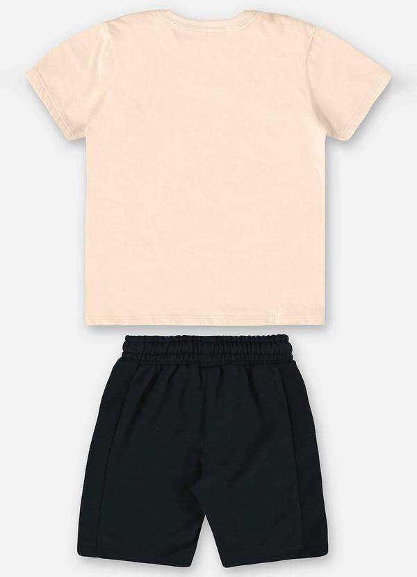 Up Baby - Conjunto Menino Camiseta e Bermuda Bege 3