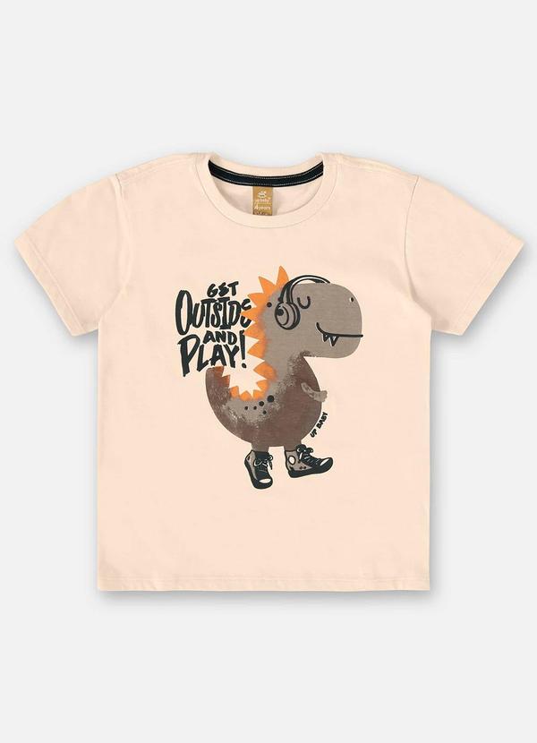 Up Baby - Conjunto Menino Camiseta e Bermuda Bege 4