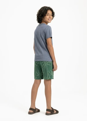 Fakini - Conjunto Menino Camiseta e Bermuda Cinza - FAKINI