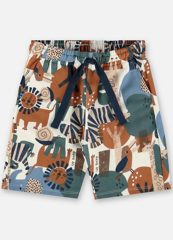 Up Baby - Conjunto Menino Camiseta e Bermuda Marrom 6