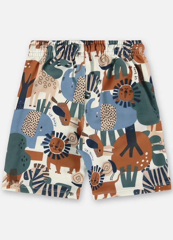 Up Baby - Conjunto Menino Camiseta e Bermuda Marrom 7