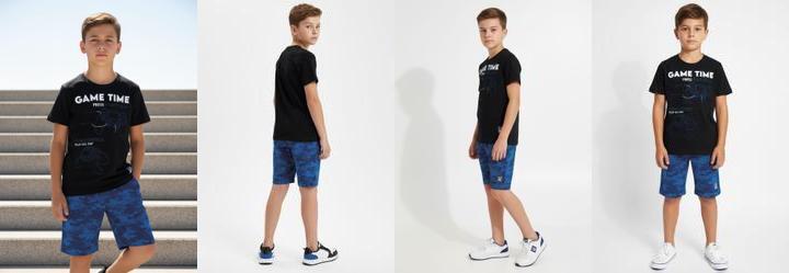 Conjunto Menino Camiseta e Bermuda Preto