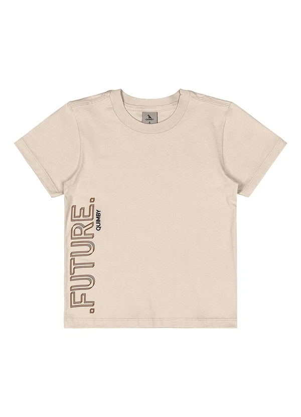Quimby - Conjunto Menino Camiseta e Bermuda Bege 3