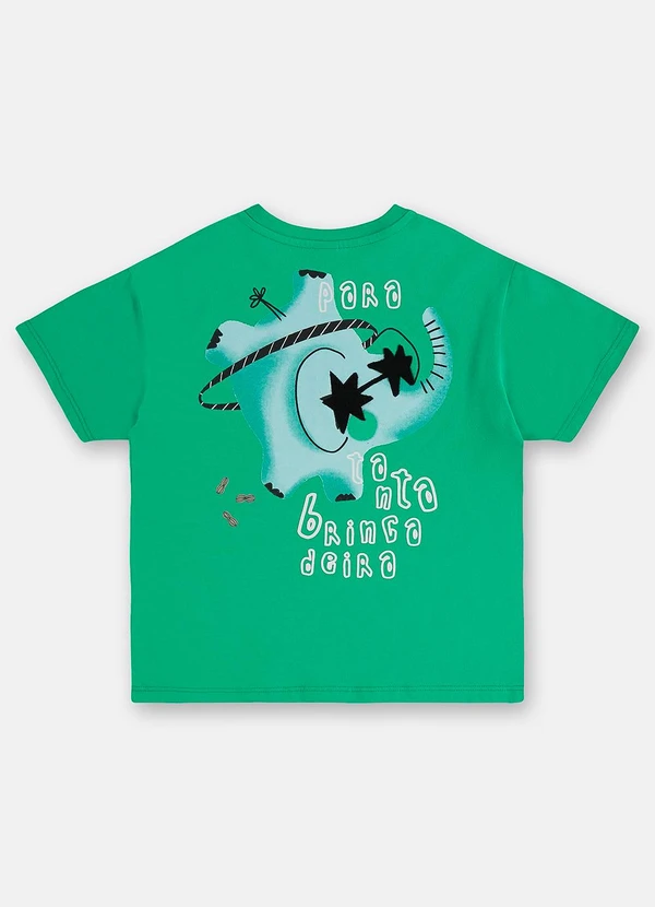 Três e Já - Conjunto Menino Camiseta e Bermuda Verde 6