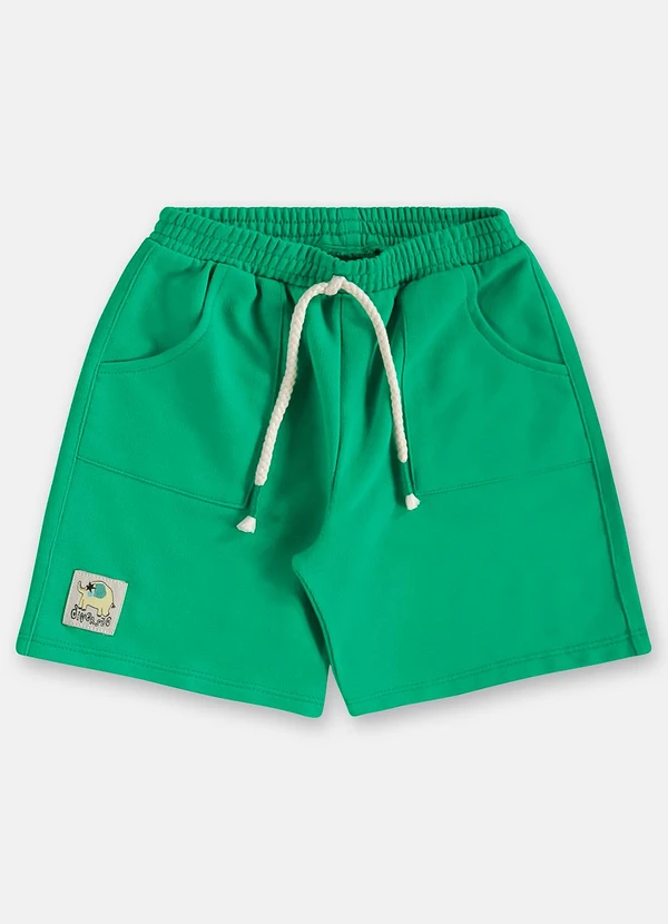 Três e Já - Conjunto Menino Camiseta e Bermuda Verde 7