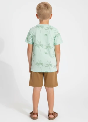 Multimarcas - Conjunto Menino Camiseta e Bermuda Verde - MULTIMARCAS