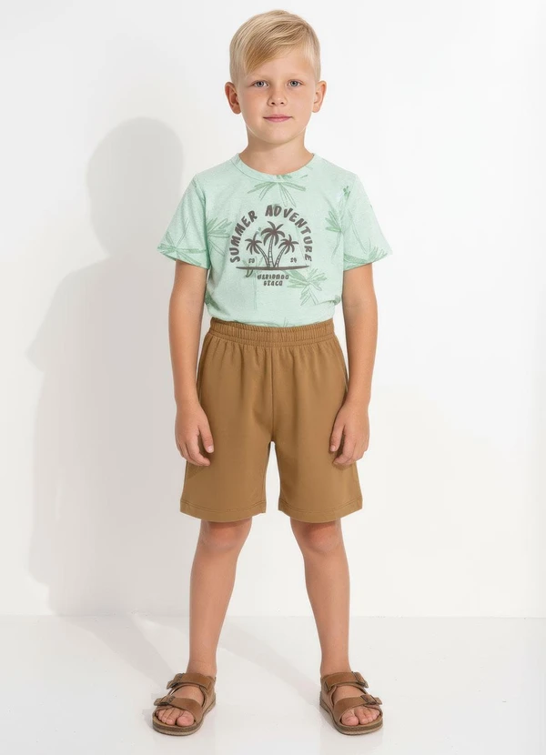 Multimarcas - Conjunto Menino Camiseta e Bermuda Verde 3