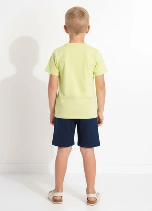 Multimarcas - Conjunto Menino Camiseta e Bermuda Verde - MULTIMARCAS