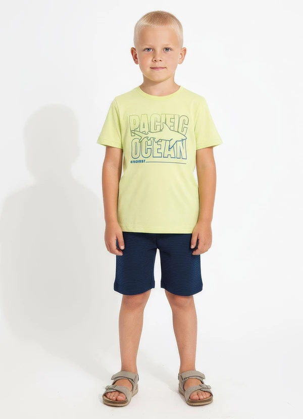Multimarcas - Conjunto Menino Camiseta e Bermuda Verde 1
