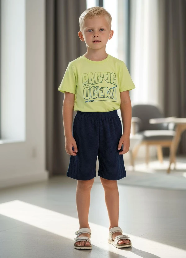 Multimarcas - Conjunto Menino Camiseta e Bermuda Verde 3