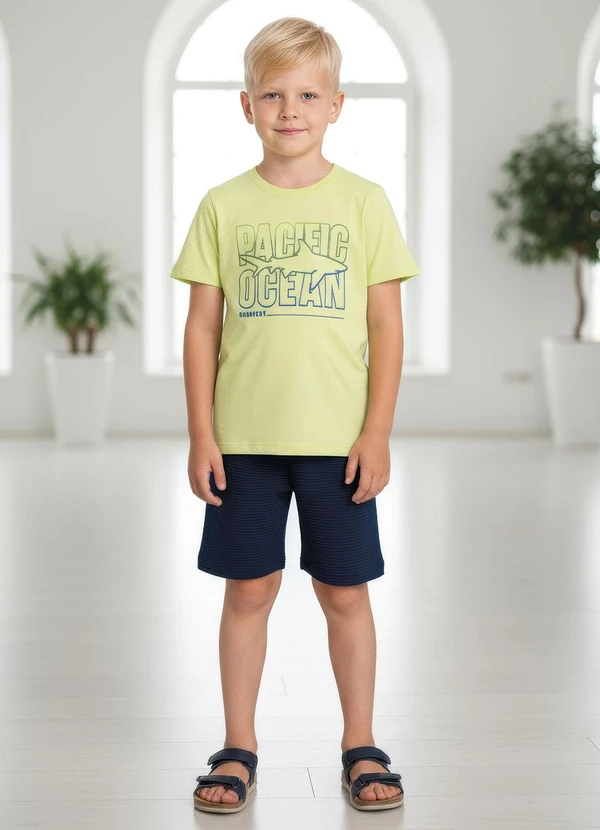 Multimarcas - Conjunto Menino Camiseta e Bermuda Verde 4