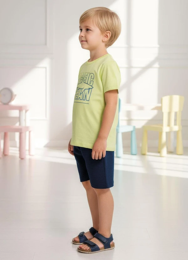 Multimarcas - Conjunto Menino Camiseta e Bermuda Verde 5