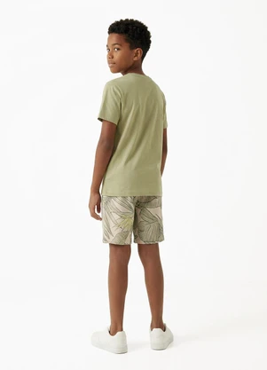 Fakini - Conjunto Menino Camiseta e Bermuda Verde - FAKINI