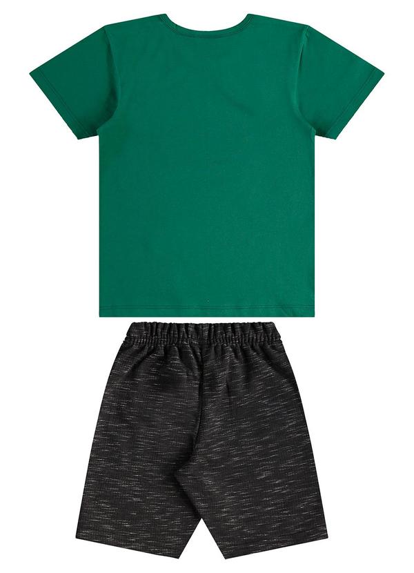 Guloseima - Conjunto Menino Camiseta e Bermuda Verde 2