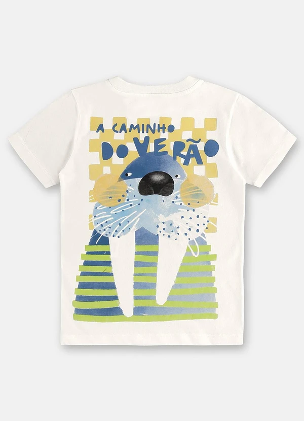 Três e Já - Conjunto Menino Camiseta e Calça Branco 6