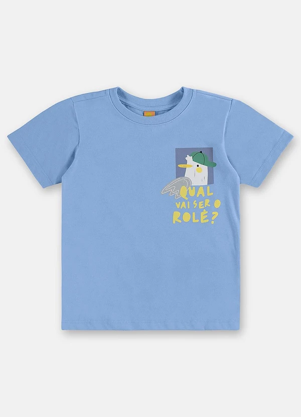 Três e Já - Conjunto Menino Camiseta e Short Azul 5