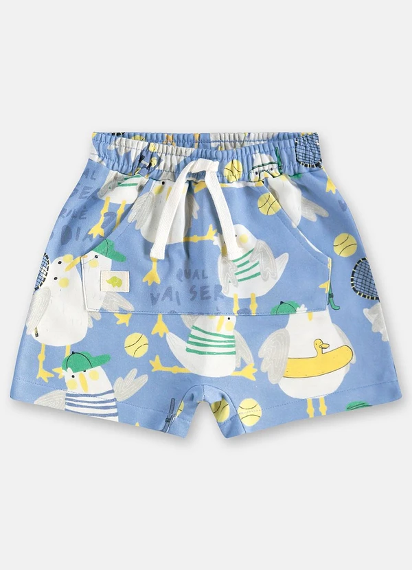 Três e Já - Conjunto Menino Camiseta e Short Azul 7