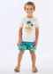 Up Baby - Conjunto Menino Camiseta e Short Branco - variação: Branco