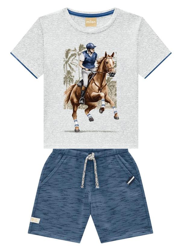 Milon - Conjunto Menino Cavalo Cinza