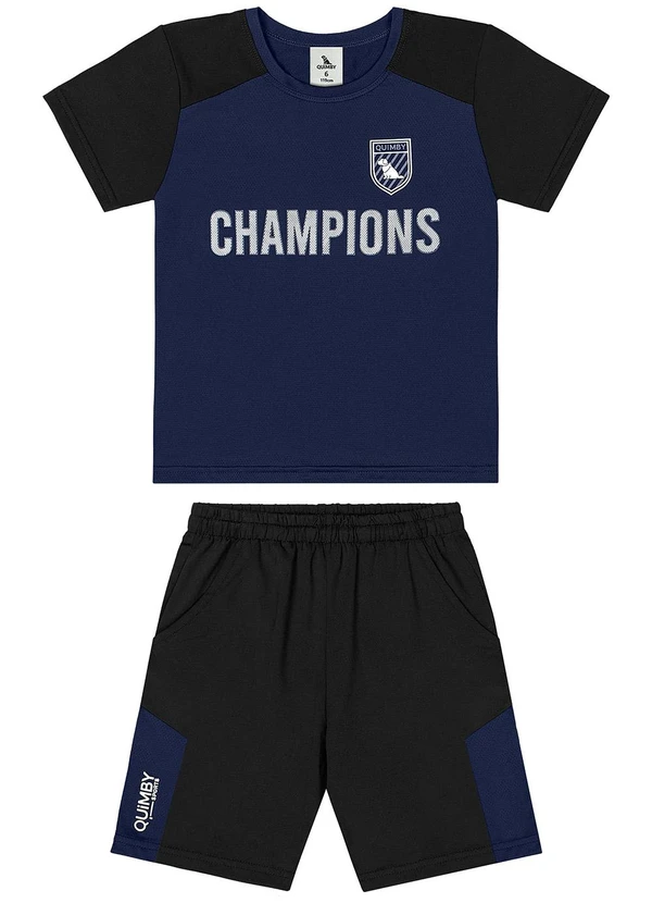 Quimby - Conjunto Menino com Fps +50 Azul 2