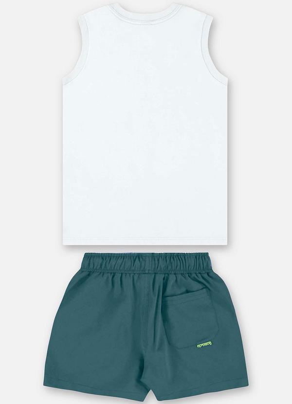 Up Baby - Conjunto Menino com Regata e Short Branco 3