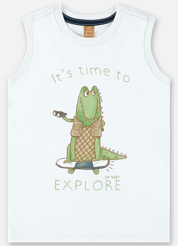 Up Baby - Conjunto Menino com Regata e Short Branco 4