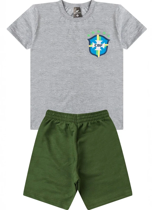 Rosa Azul - Conjunto Menino Copa do Mundo Kangulu Mescla