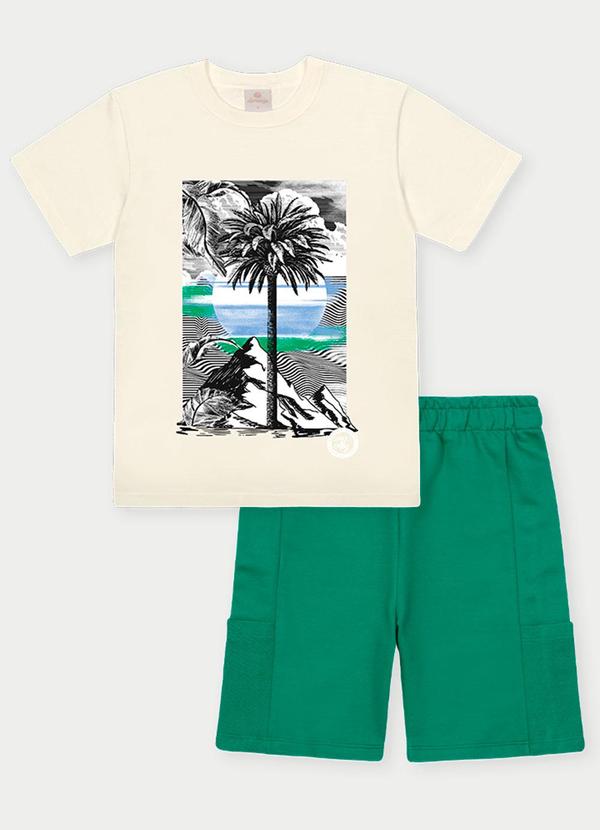 Abrange - Conjunto Menino Coqueiro Bege