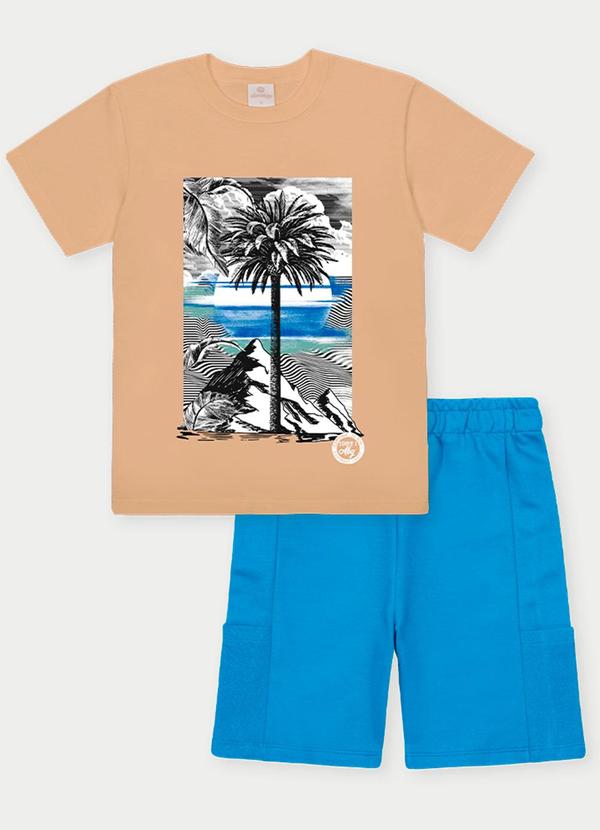 Abrange - Conjunto Menino Coqueiro Bege