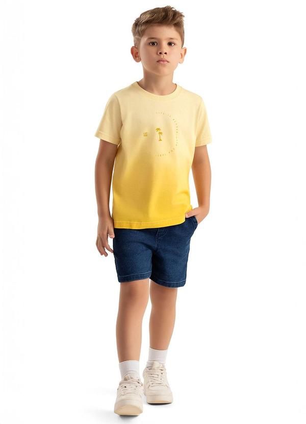 Colorittá - Conjunto Menino Degradê Tropical Amarelo