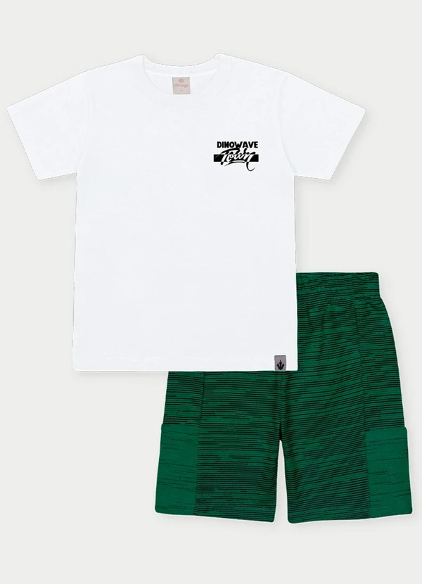 Abrange - Conjunto Menino Dinowave Branco