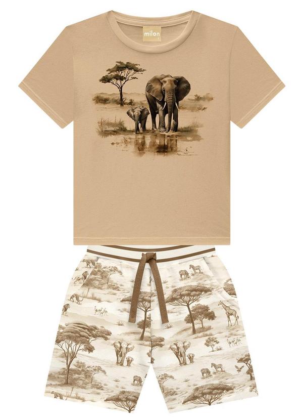 Milon - Conjunto Menino Elefante Marrom 1